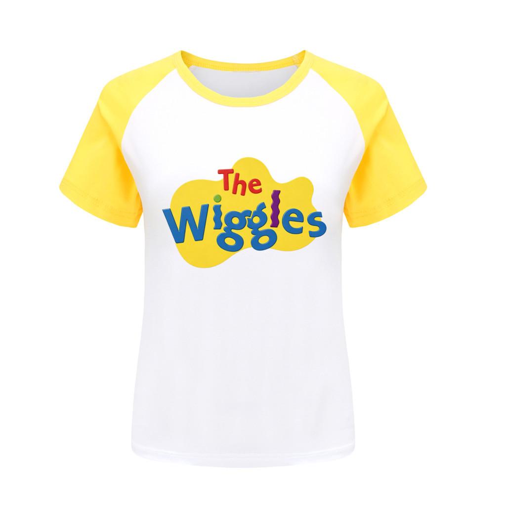 5671 Children Casual Boys Girls the wiggles Print Raglan Sleeves T-Shirt
