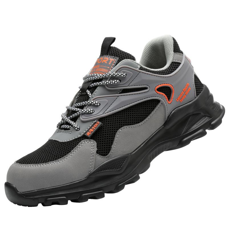 Рабочая обувь Пластиковая головка Металлическая головка Защитная обувь с защитой от ударов и проколов Дышащая Изолирующая обувь