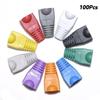 100 Pcs Mixed Color CAT5E CAT6 RJ45 Ethernet Network Cable Strain Relief Boots Cable Connector Plug Cover