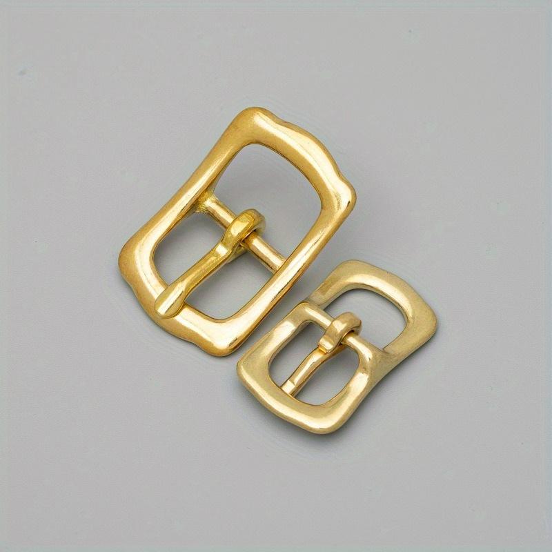 Solid Brass Belt Buckle Tri Glide Middle Center Bar Buckle for Leather Craft Bag Strap Garment Belt Luggage Hardware Accessories
