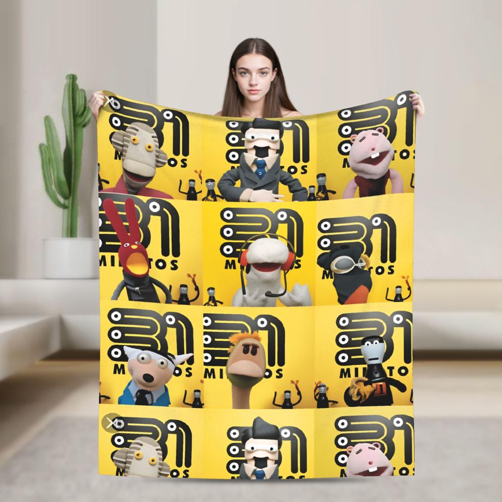 Comedy 31 Minutos Sketches Blanket Quality Warm Bedding Throws Winter Airplane Travel Couch Chair Novelty Bedspread