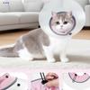 Breathable Recovery Cone Collar Adjustable Cat Anti Lick Cover Pet Protective Collar  Training