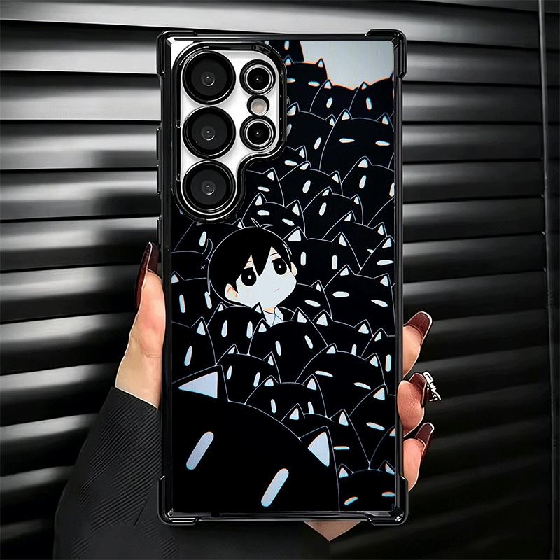 O-Omori Cartoon Game Soft Phone Case For Samsung Galaxy S26 Ultra S25 Edge S24 FE S23 Plus S22 S21 + S20 Plating Anti-Fall Funda