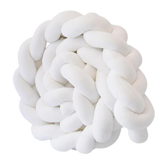 Decorative Cushion All-Around Protecting Sides And Corners of Beds And Sofa Soft PP Cotton Filling Three-Strand Braid Design Crib Braided Accessory