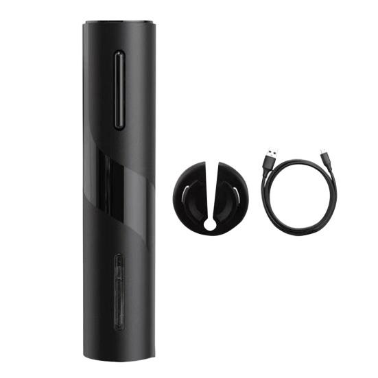 Electric Wine Bottle Opener with Foil Cutter One-click Button Reusable Automatic Wine Corkscrew Remover Tool USB Rechargeable