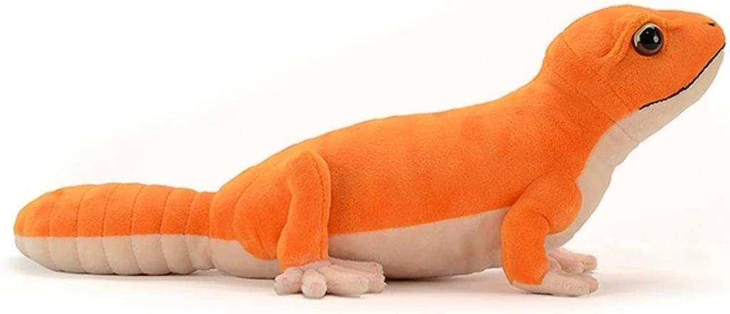 Рептилия Ящерица Плюшевая Игрушка Реалистичный Геккон Оранжевая Ящерица Игрушка Щупальца Мягкий Милый Толстый Хвост Геккон Мягкая Подушка Для Украшения На День Рождения 16 дюймов