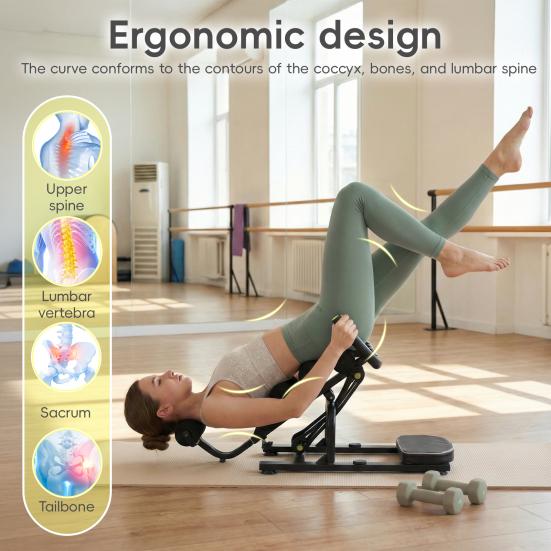 Compact Stretching Device Inversion Table, Ergonomic Back Stretcher, Equipment Relieves Pain, Stretch The and Pain Relief Stretcher Neck, 330