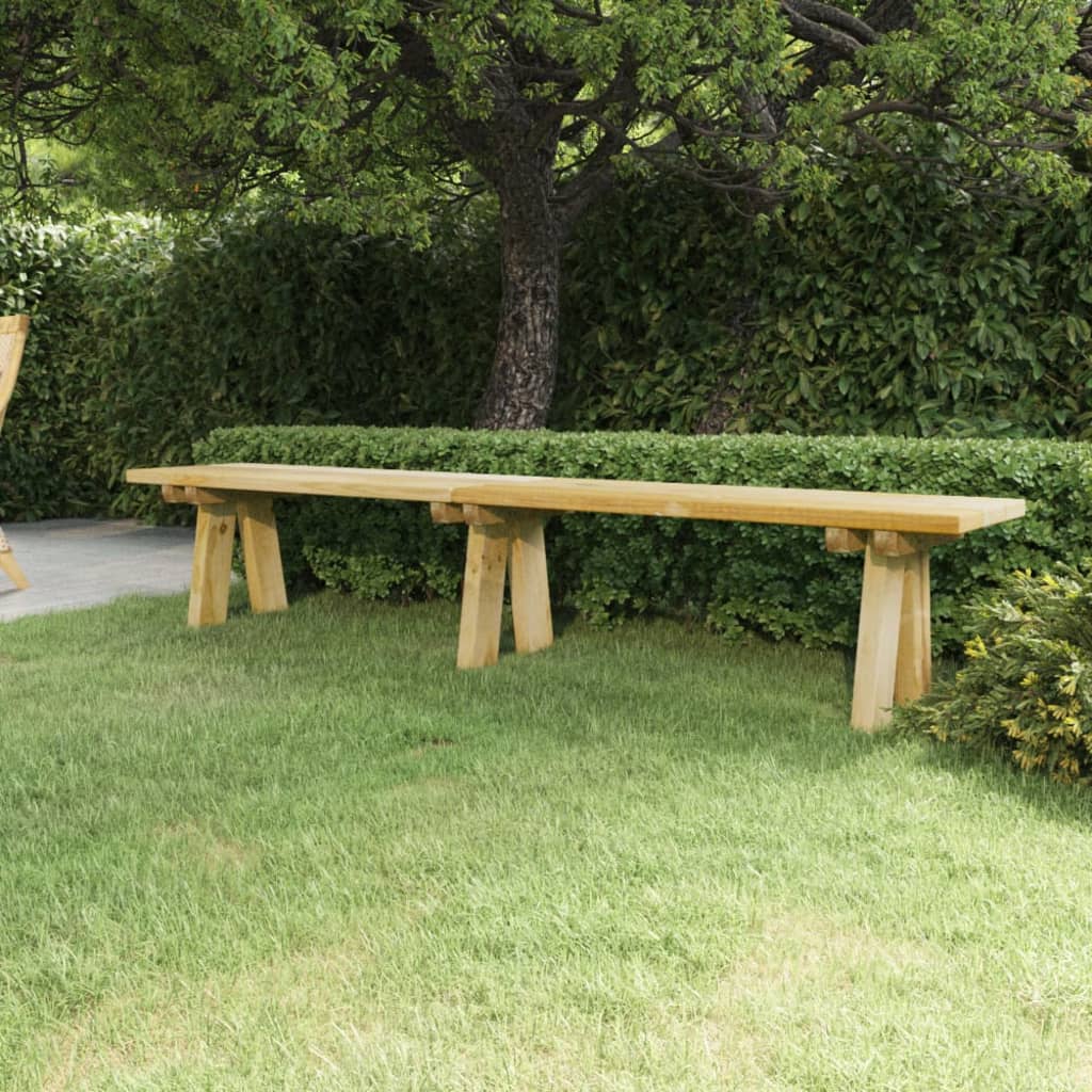 Garden Bench 220 cm Solid Pine Wood Impregnated