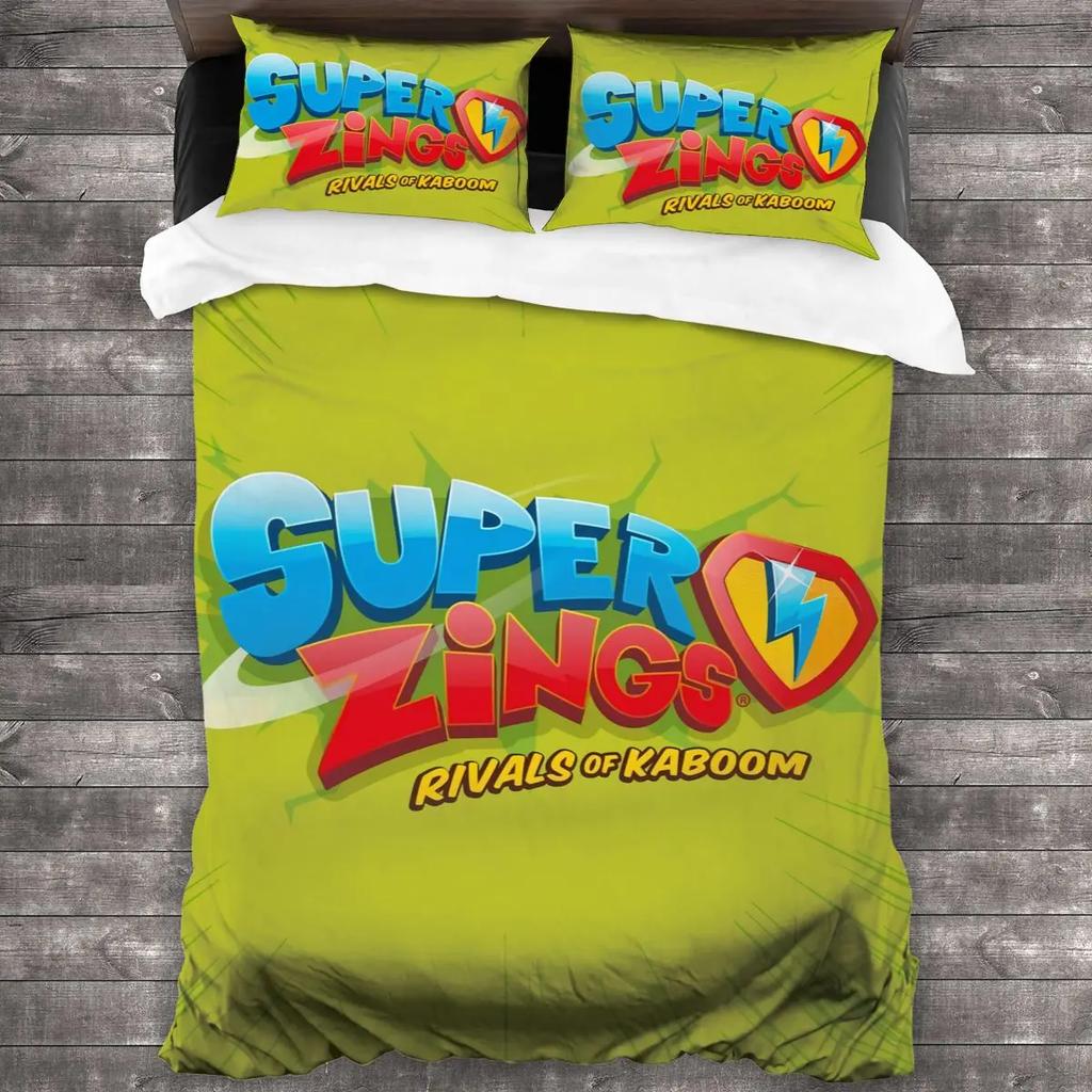 Super Zings Bedding Set Single Twin Full Queen King Size Bed Set Aldult Kid Bedroom Duvetcover Sets 3D Print Anime Game 011