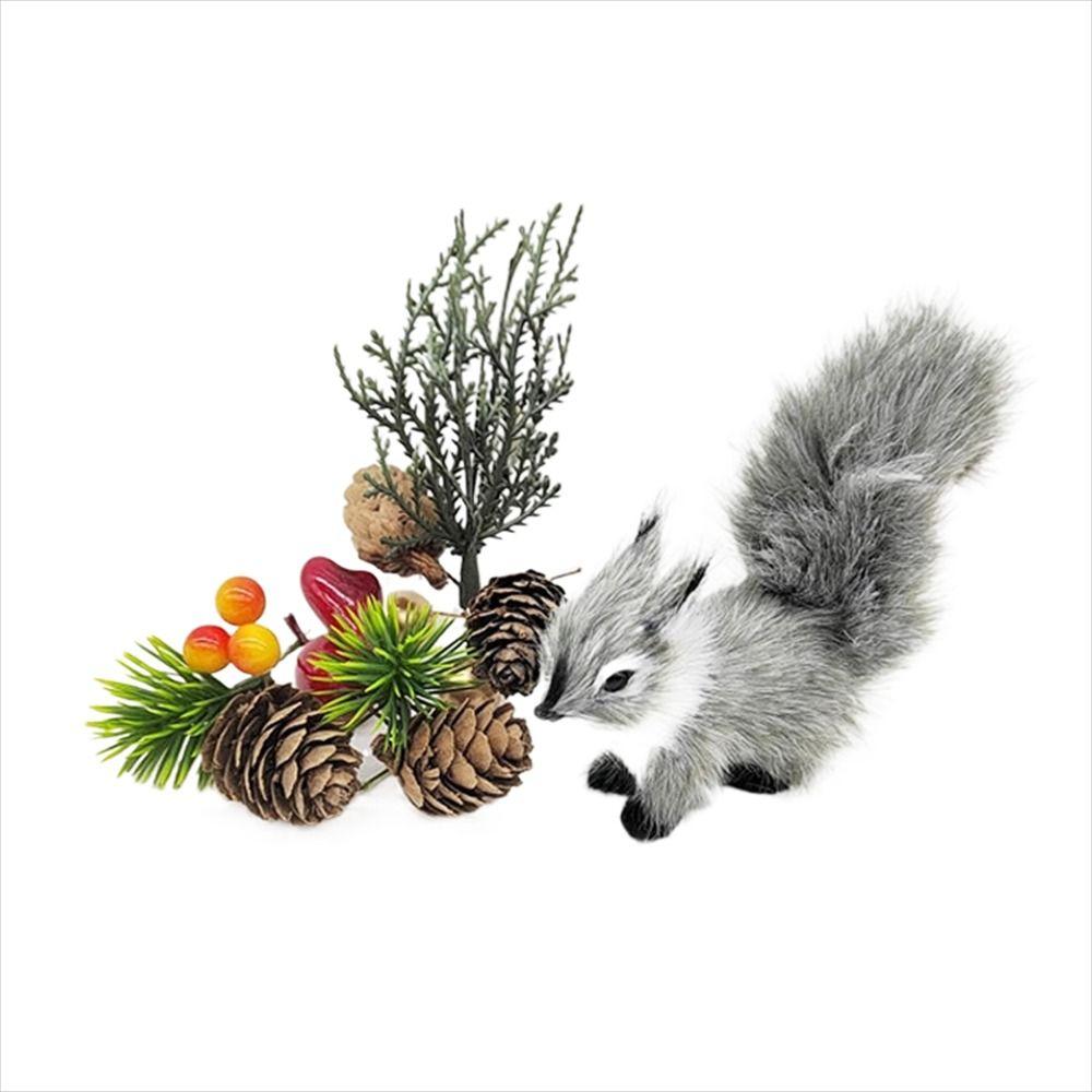 Birthday Gift Christmas Stuffed Toys Squirrel Plush Toys Plush Animal Simulation Squirrel