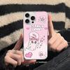 Lovely Cartoon Esthers Bunny For iPhone 14 Pro Max 13 17 11 16 12 15 Air Plus Satin Colorful Phone Case