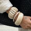 Ingemark 3 стиля Бохо Смола Акрил Массивные Толстые Браслеты для Женщин Новый Тренд Винтажные Геометрические Круглые Браслеты Y2K Украшения Подарок