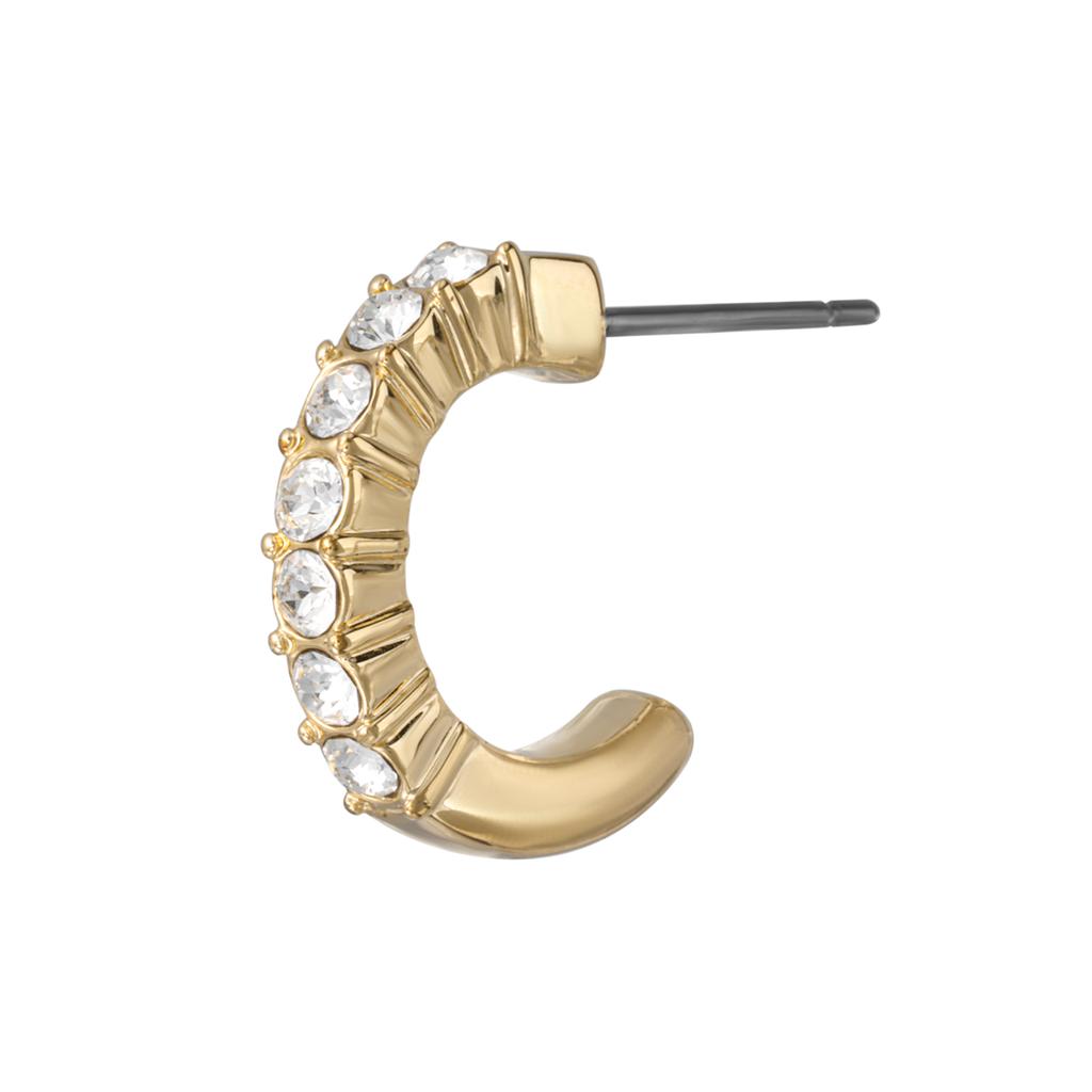 Swarovski Серьги с искусственными кристаллами женские золотые