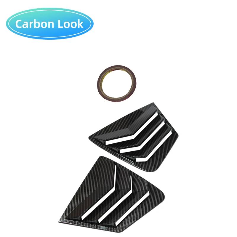 Для Honda Civic 9-го поколения 2011-2015 Sedan Задние боковые оконные жалюзи Воздуховоды Шторы Накладки Отделка Жалюзи Карбоновый стиль