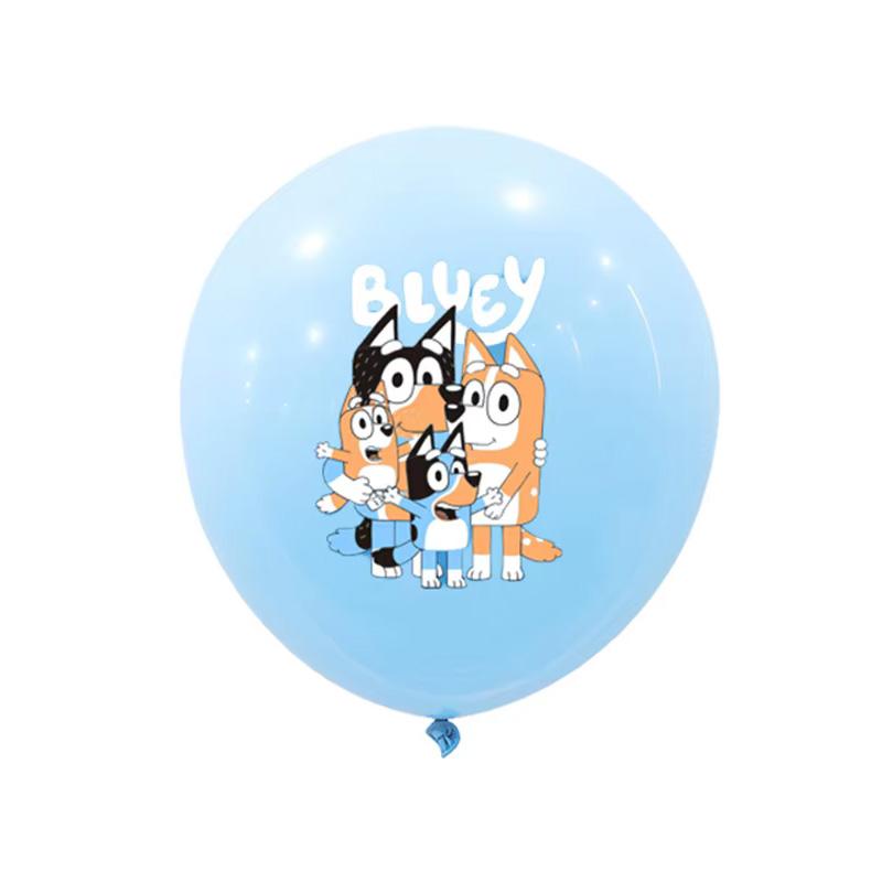 10 шт. 12-дюймовые латексные шары Bluey Собака Коллекция Синий Бинго Собака Семья День Рождения Празднование Детские Игрушки Мультяшные Шары Детский Душ