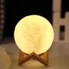 1pc Moon Lamp, LED Night Lamp DIY Planet Lamp, Moon Ball Luminous Battery Model, Wooden Stand, Gifts for Girls Boys Women Men