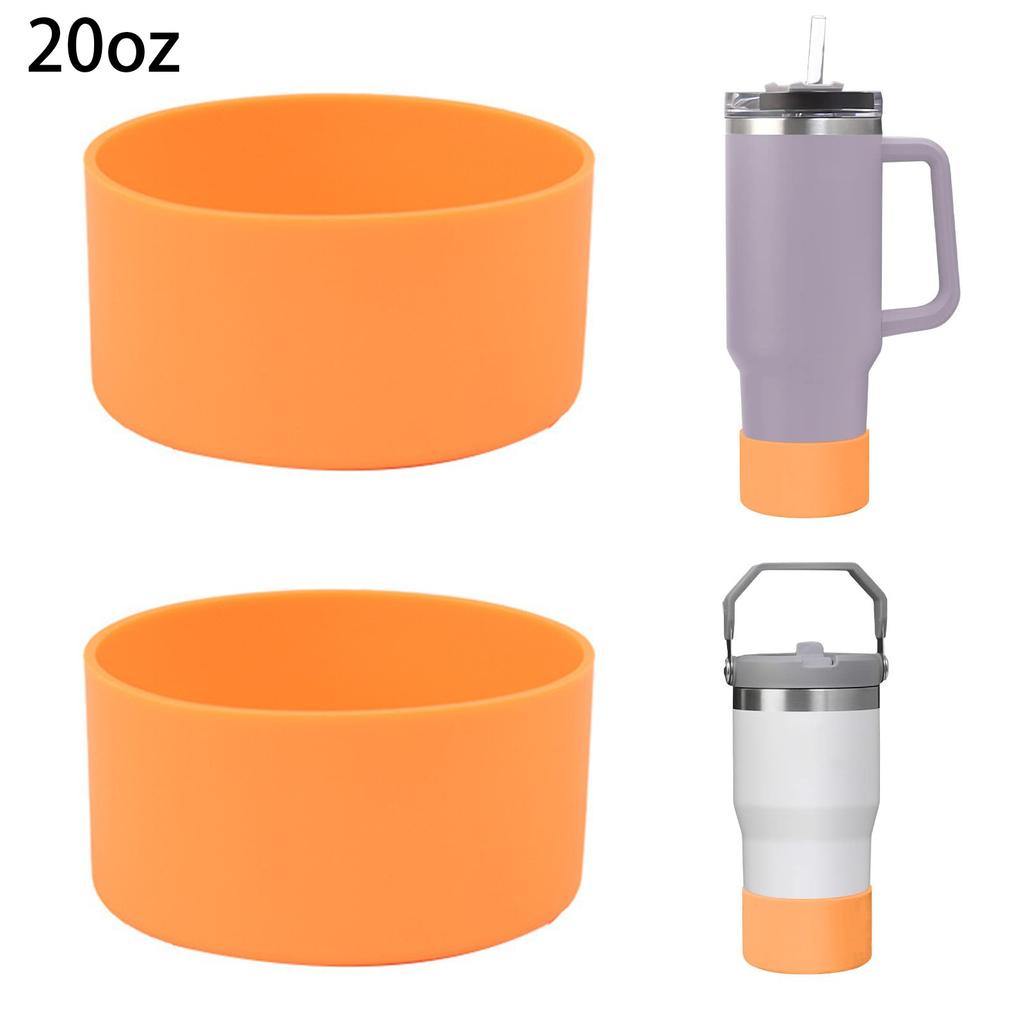 2 Pieces Of 7.5cm Silicone Solid Color All-match Fashion Environmental Space Cup Bottom