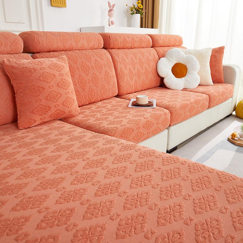 Matcha Green Sofa Cover All-inclusive Universal Cushion New Style Three-seater and One Imperial Concubine Non-slip Elastic Sofa Cover