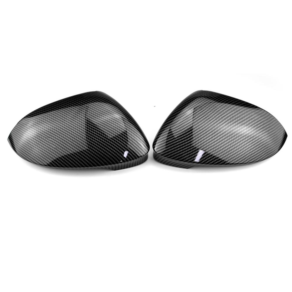 For VW Golf 8 MK8 2020 2025 2025 Mirror Covers Caps RearView Mirror Case Cover Carbon Look Bright Black Covers