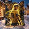 Neymar Jr Pattern Blanket for Home Decoration, Bed, Sofa, Car Travel, Camping, Suitable for All Seasons, Birthday Christmas Gift