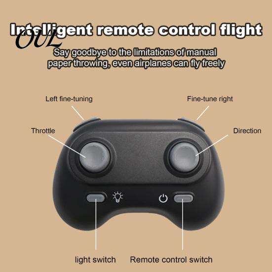 RC Airplane with Gyro Remote Control Paper Kit, DIY Electric Plane Educational Toy Stabilizer, Dual Propellers, Lightweight Glider Assembly