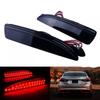 Smoked Black LED Rear Bumper Reflector Tail Brake Signal Light Lamps For Mazda 3 5 6