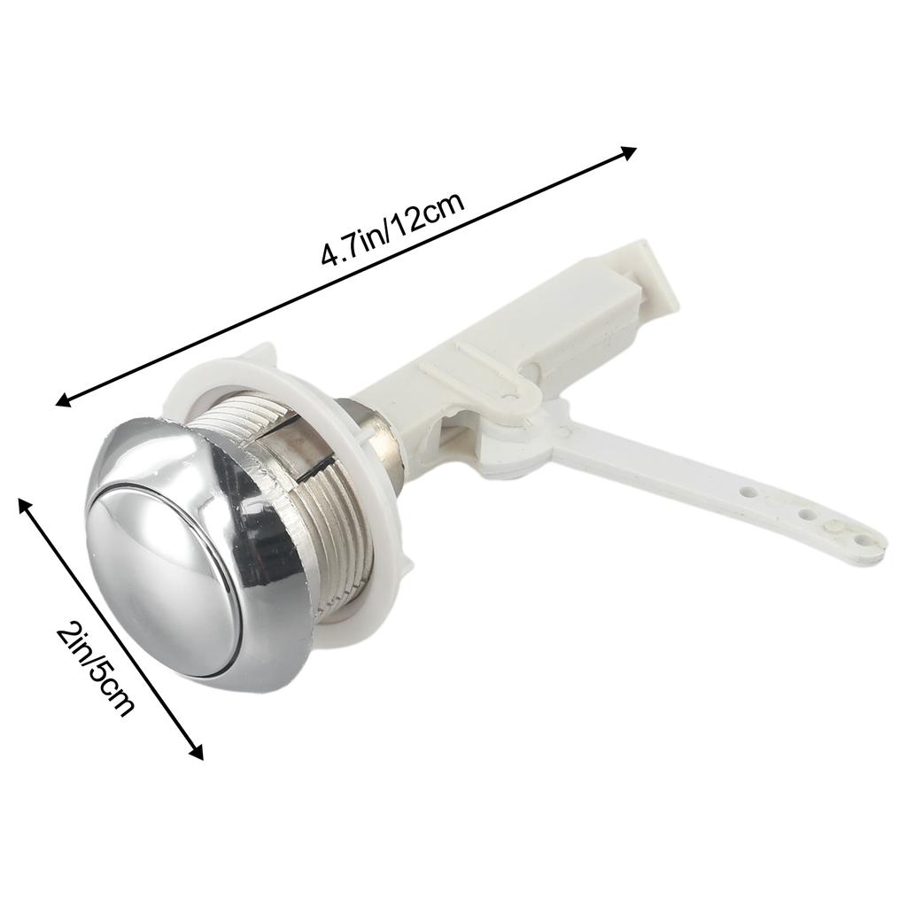 Practical Push Button Flush Toilet Hotel Rods Separated Type 12x10x5.5cm For Home Plastic Push Buttons Replacement