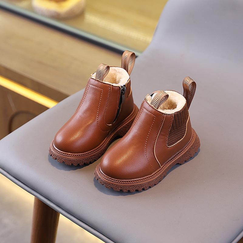 Новые туфли для девочек, модные и универсальные, для отдыха и спорта, маленькие кожаные ботинки