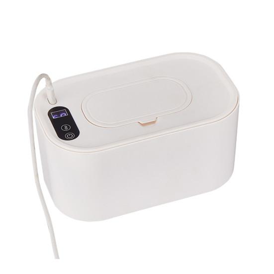 Портативный нагреватель для детских салфеток с регулируемым светодиодным дисплеем, большой вместимостью, для дома и путешествий, с быстрым нагревом, держателем для подгузников, диспенсером и нагревателем влажных салфеток