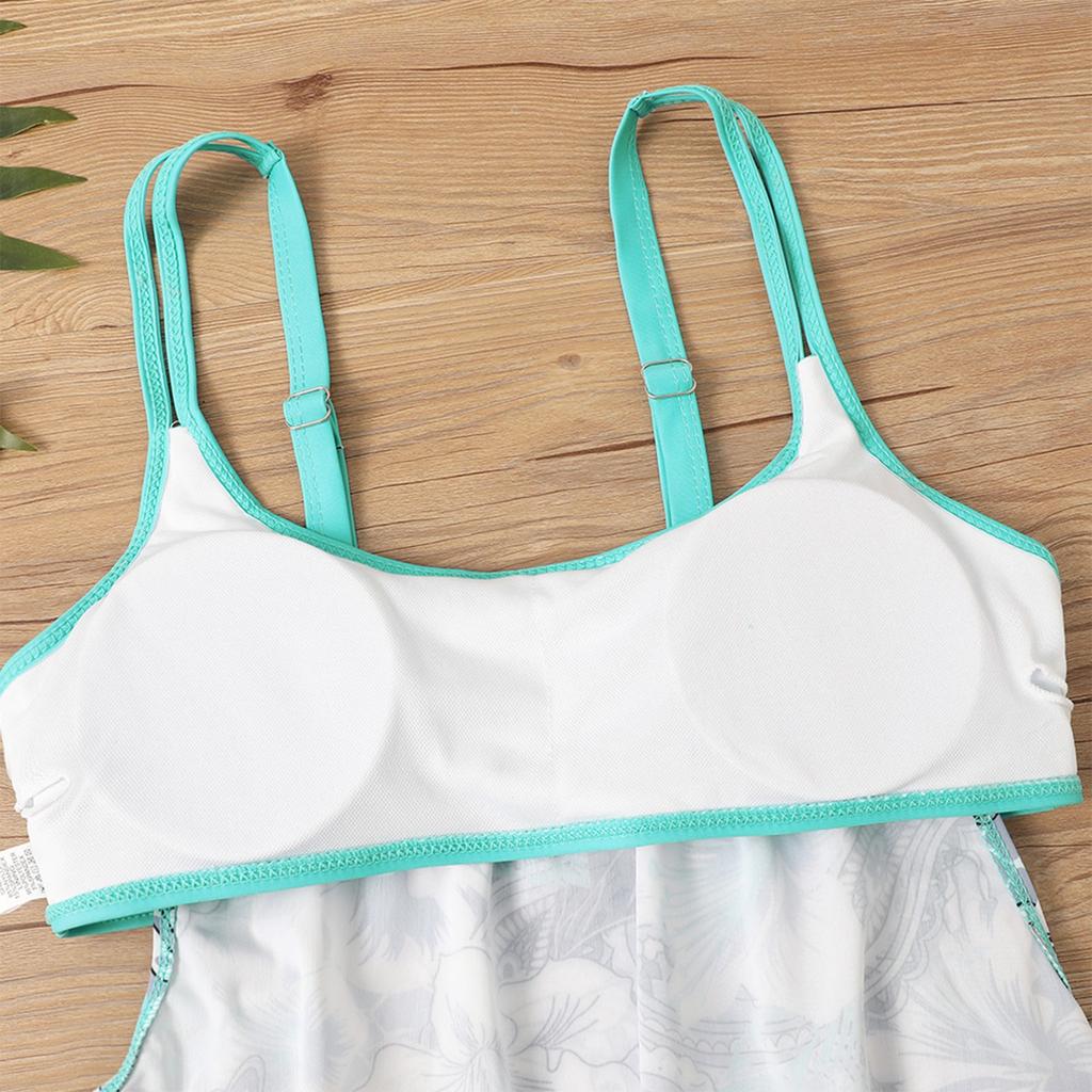 Женские сексуальные облегающие шорты-боксеры с принтом на бретельках, бикини больших размеров, купальник (Два куска)