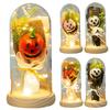 Handmade Halloween Ornaments Halloween Pumpkin Decorations Handmade Glowing Pumpkin Cute Ghost Light for Indoor Home
