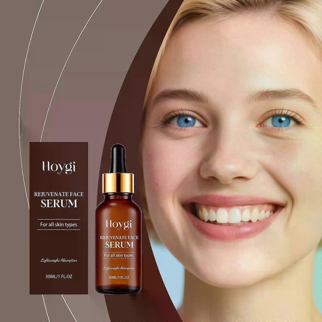 Rejuvenate Face Serum 12% Vitamin C + 1% Hyaluronic Acid Formula for Instant Lift, Anti-Wrinkle & Firming, Reduces Fine Lines & Plumps Skin, 30ML