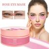 60 шт. Маска для глаз с розовой розой уменьшает углы, тонкие линии, мешки под глазами, черные круги, увлажняет и подтягивает кожу, обеспечивает уход за глазами.