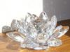 Lotus Flower Crystal Glass Ornament, Decorative Flower, Lotus, Feng Shui, Good Luck Suncatcher (10cm)