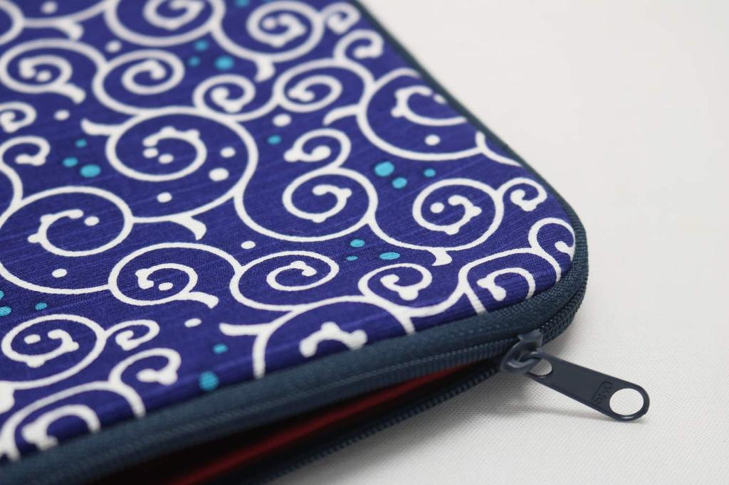 Кёсукэ Дот Арабеск Штамповочный Книжный Чехол Темно-синий L-образный