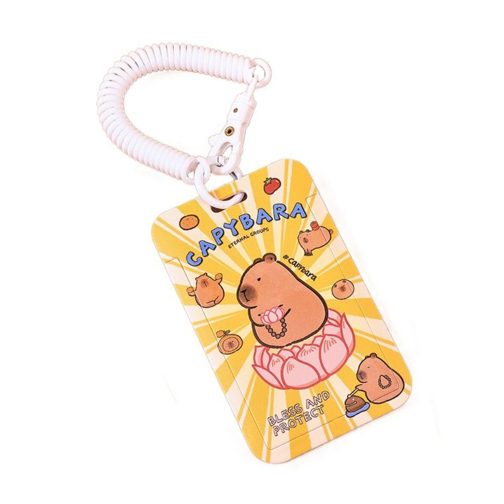 1 шт. милые шейные ремни Capybara из мультфильма, пластиковые для держателя удостоверения личности, аксессуары