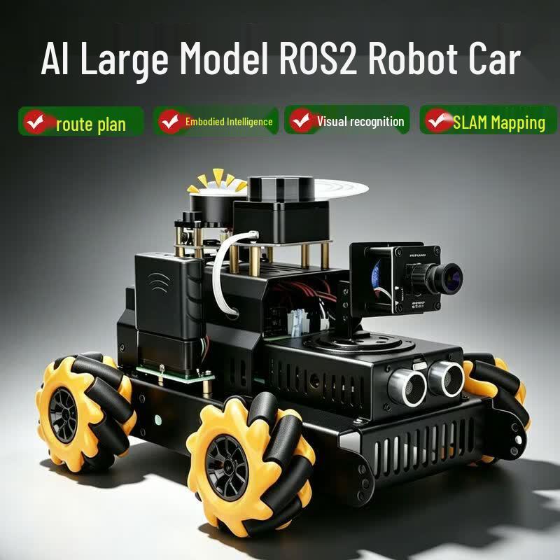 CreateBlock Робот-автомобиль ROS2 AI для Raspberry Pi 5 Комплект