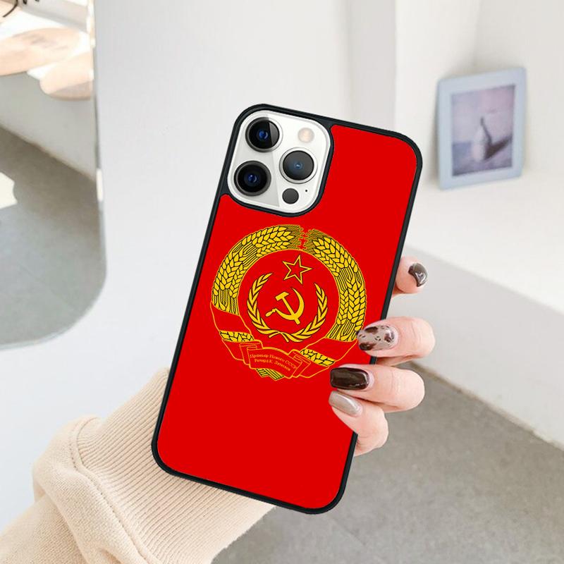 Soviet Union USSR Flag Phone Case For iPhone 17 Air 16 15 14 11 12 13 Pro MAX Plus coque Cover Shell