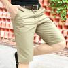 Мужские короткие летние однотонные шорты из 100% хлопка, мужские повседневные деловые мужские шорты