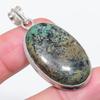 Natural Tibetan Turquoise 925 Sterling Silver Jewelry Pendant 1.93" I9p28