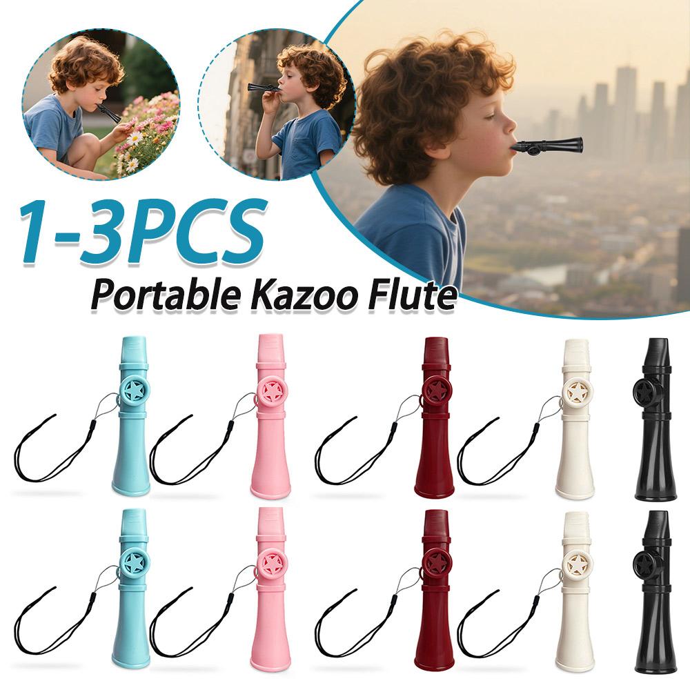 1-3 шт. Музыкальные инструменты с ремешком Смешной музыкальный свисток Пластиковый мундштук дуду Флейта для детей и взрослых