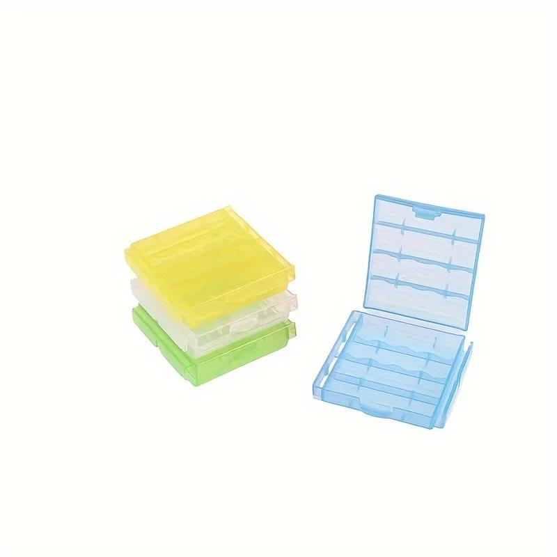 5 шт. Прозрачный пластиковый бокс для хранения батареек, подходит для батареек AA/AAA, энергосберегающий контейнер для батареек, держатель