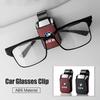 FNBA6 Glasses Holder Card Ticket Storage Clips Car Sunglasses Clip Sun Visor For Bmw M E46 F30 E39 E36 E87 G30 Performance Car Sticker