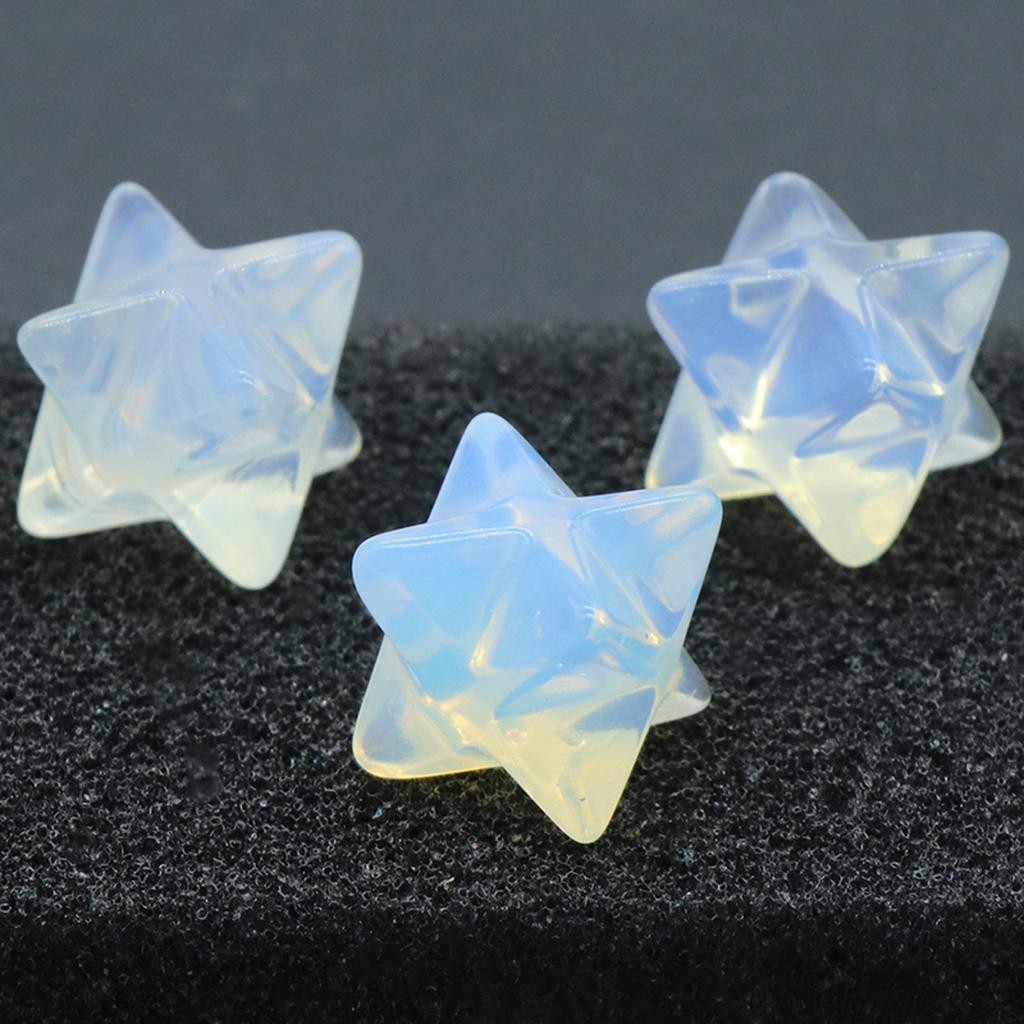 1 шт., маленькое духовное целебное украшение из кристаллов, натуральный камень, звезда Карба, домашний декор, гексаграмма, мини-мебель, ювелирные изделия, принадлежности 14x20 мм ADM