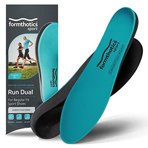 Formthotics RunDual Competition Стельки для бега (Низкая арка) Средний, Бирюзовый/Угольный
