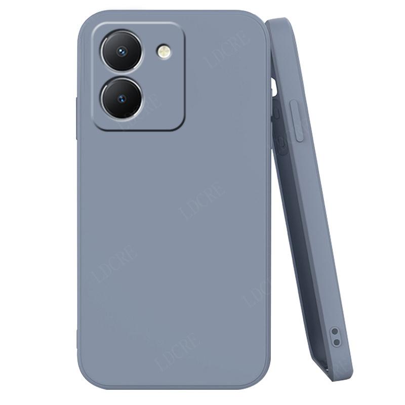 Для чехла Vivo Y36 чехол для Vivo Y36 Capas задняя крышка жидкий силикон противоударный полный TPU мягкий чехол для Vivo Y36 Y 36 Fundas 6.64"