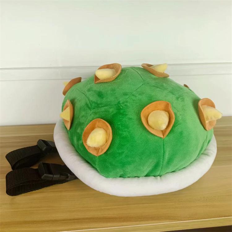 Детский аниме-рюкзак в виде черепашьего панциря: Плюшевый косплей-аксессуар и украшение