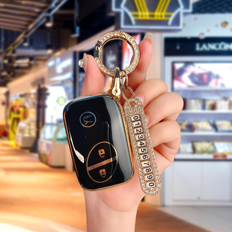 BYD I3 Key Case for S6, G3R, L3, S7, F0, E6, M6, Tang - Unisex Car Shell Bag Buckle for Older Models