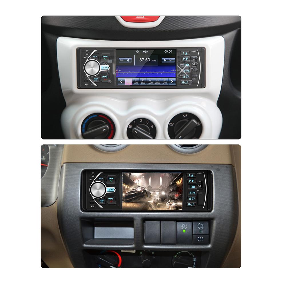 4022B Автомобильный MP5 Bluetooth-плеер с управлением на руле 1 Din 4,1-дюймовый экран Авто стерео аудио в приборной панели Автомобильные аксессуары