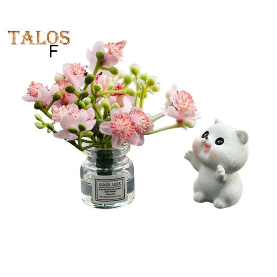 2 шт. комплект украшений для зеркала заднего вида автомобиля, симпатичная мини-ваза для цветов в виде кролика, украшения для приборной панели, аксессуары для салона автомобиля для женщин